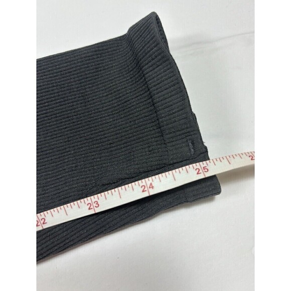 Spanx Ribbed Seamless Leggings Dark Grey Size Medium High Waist Athleisure - Picture 4 of 6